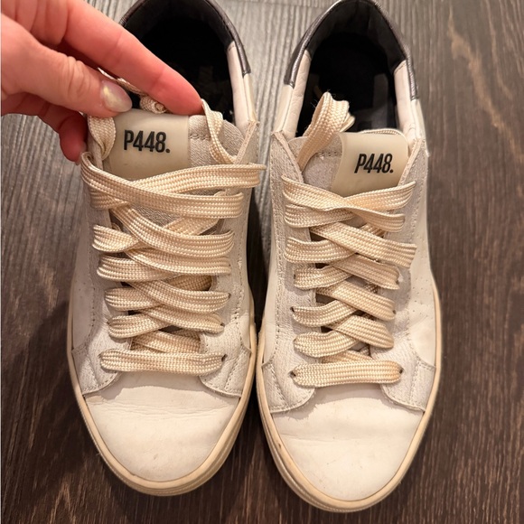 P448 Thea Chalk Platform Sneakers - Picture 8 of 11